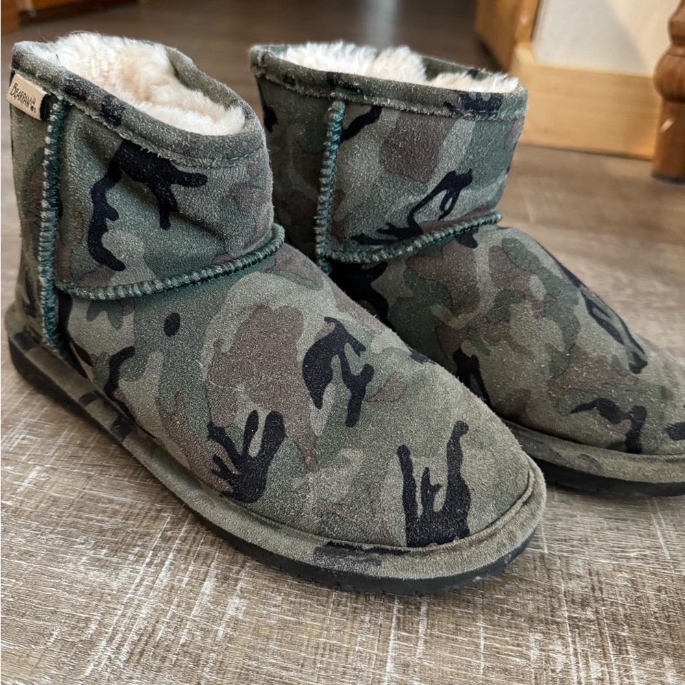 BearPaw Camouflage Slipper Boots